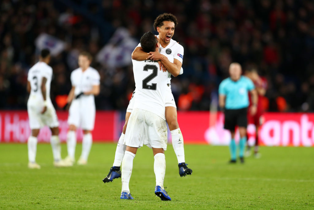 Marquinhos e Thiago SIlva pelo PSG - GettyImages