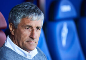 Quique Setién em ação pelo Barcelona - GettyImages