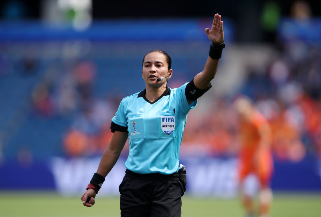 Edina Alves apita clássico entre Corinthians e Palmeiras - GettyImages