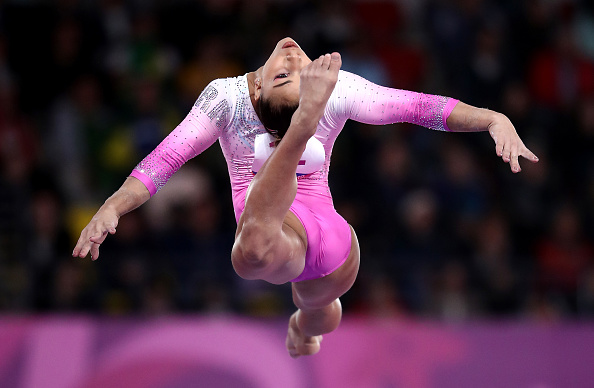 Flávia Saraiva fica com histórico sétimo lugar no individual geral do Mundial de Ginástica Artística - Getty Images
