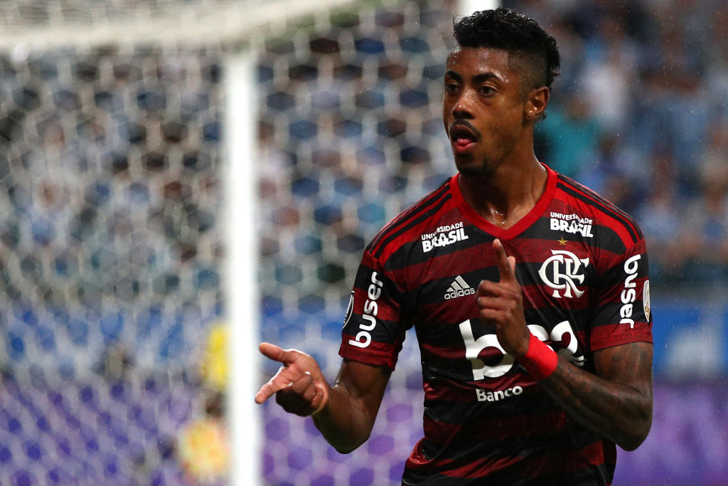 Bruno Henrique comemorando gol pelo Flamengo - GettyImages