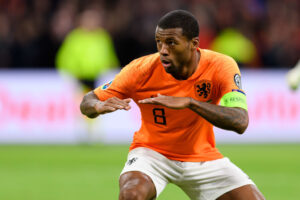 Jogador do Liverpool em ação pela Holanda - GettyImages