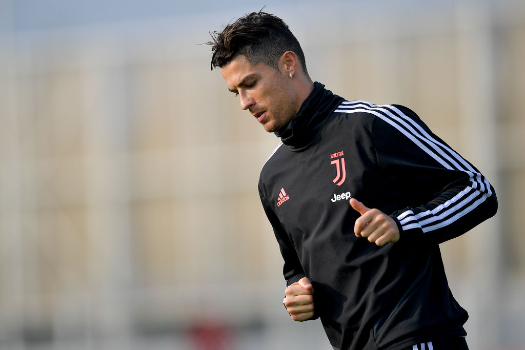 Cristiano Ronaldo treinando pela Juventus - GettyImages