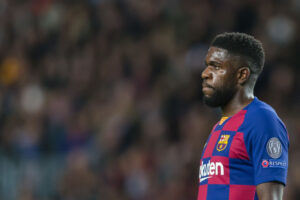 Umtiti em ação com a camisa do Barcelona - GettyImages