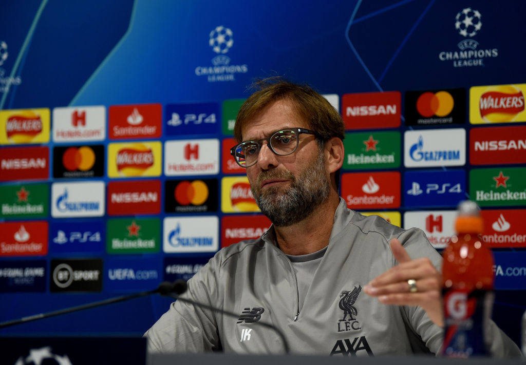 Klopp concedeu entrevista coletiva antes do duelo contra o Genk - GettyImages