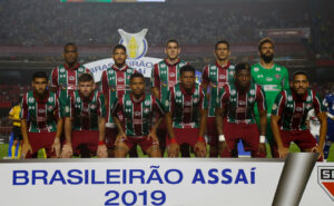 Elenco do Fluminense, no Campeonato Brasileiro, contra o São Paulo - GettyImages