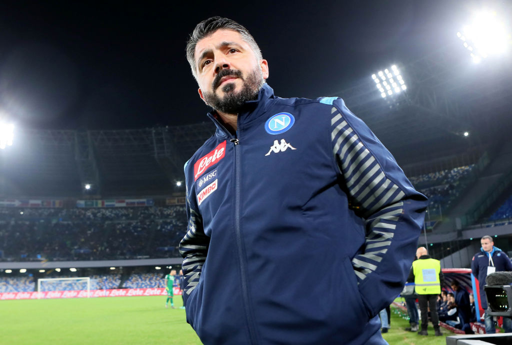 Gattuso assumiu o comando do Napoli em dezembro de 2019 - Getty Images