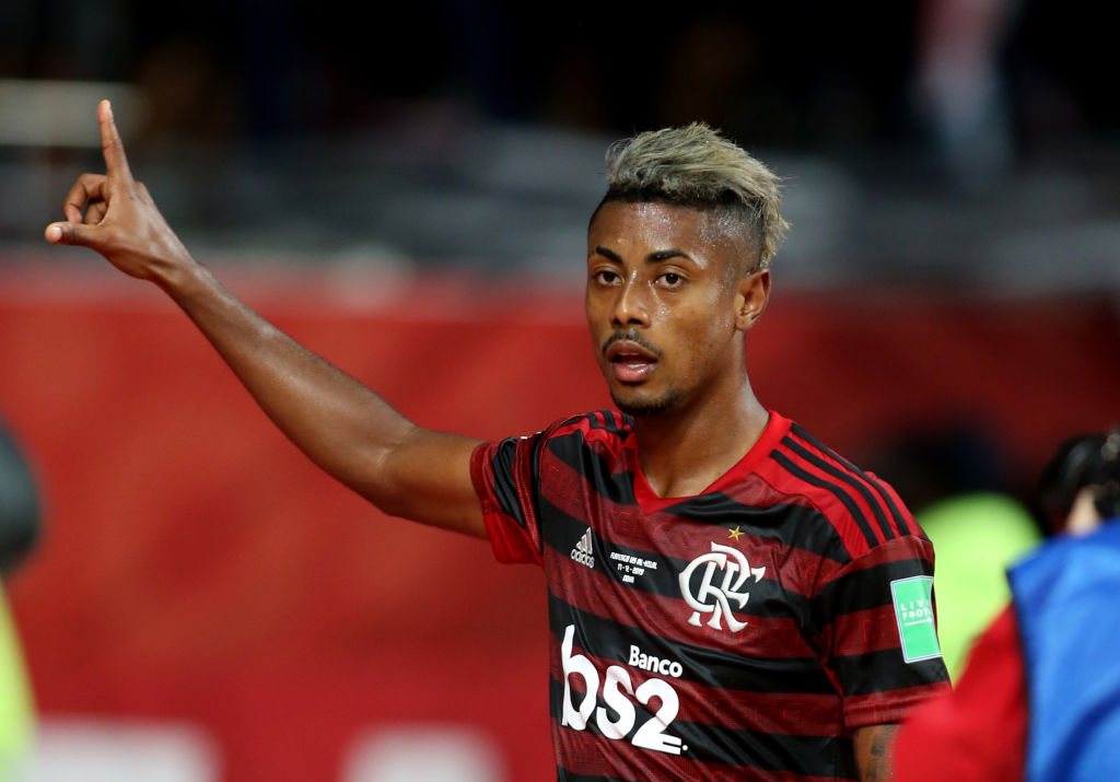 Bruno Henrique vibra com 1 ano de Mengão - Getty Images