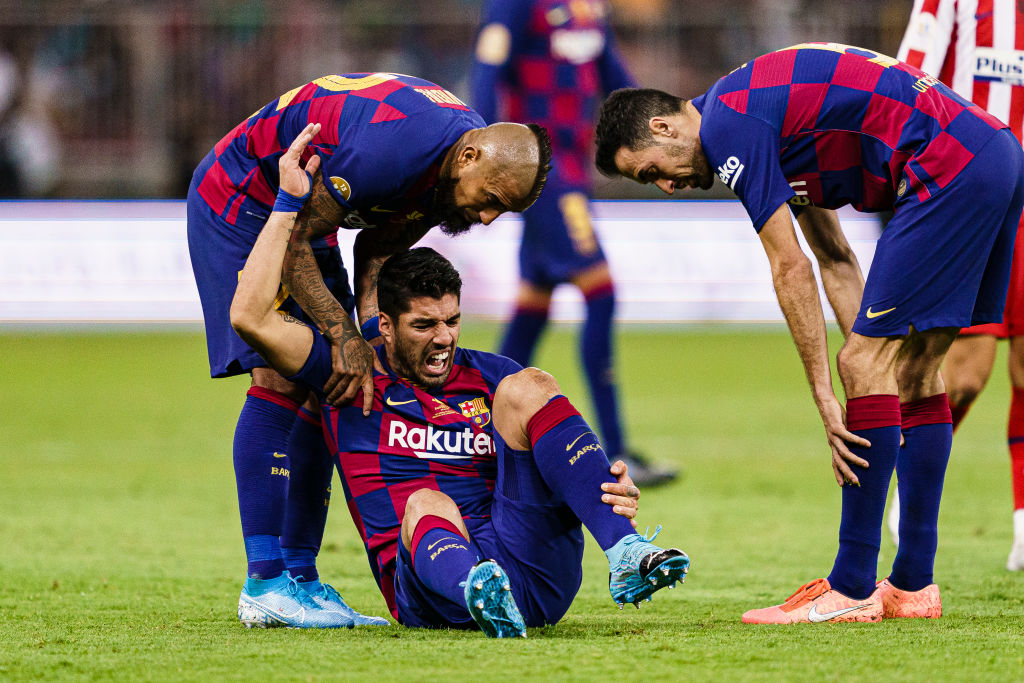 Luis Suárez em ação com a camisa do Barcelona - GettyImages