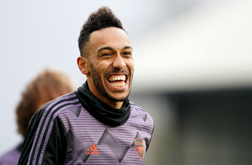 Aubameyanf foi "o cara" do Arsenal da partida - Getty Images