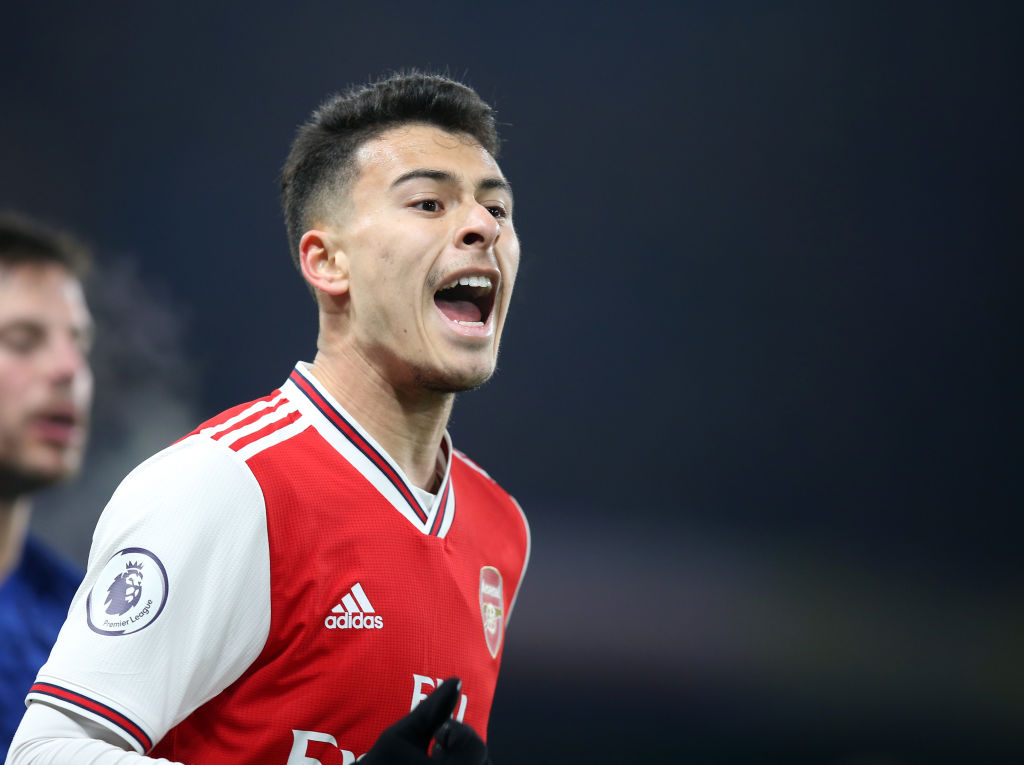 Gabriel Martinelli em ação pelo Arsenal - GettyImages