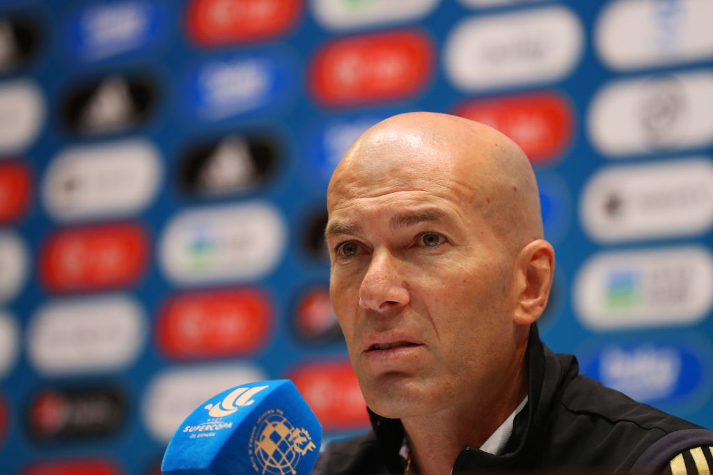 Zidane em coletiva de imprensa - GettyImages