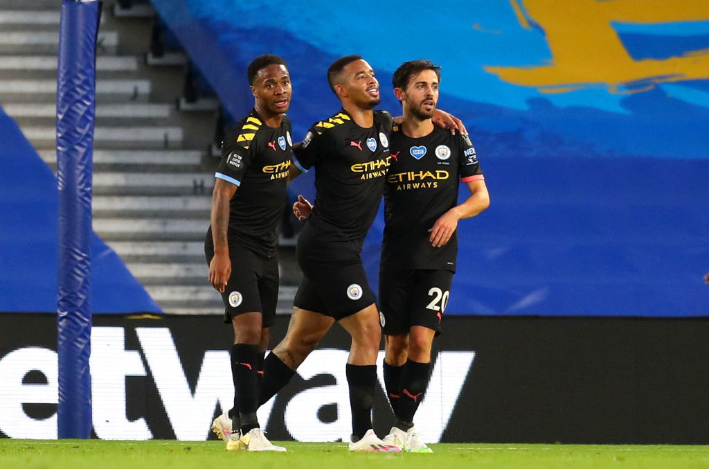 Sterling brilha, Manchester City faz 5 a 0 no Brighton e confirma vice da Premier League - GettyImages