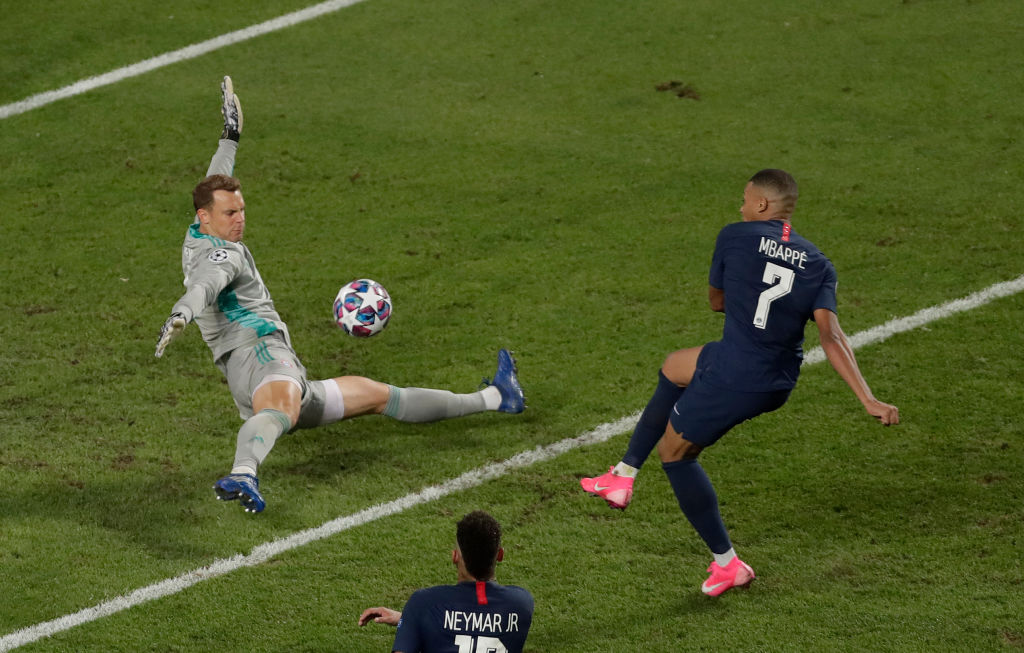 Mbappé na final da Champions League contra o Bayern de Munique - Getty Images
