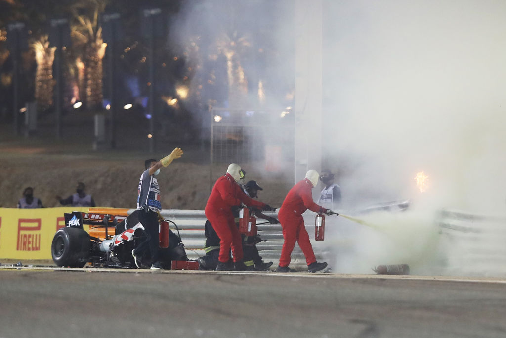 Acidente de Romain Grosjean - GettyImages