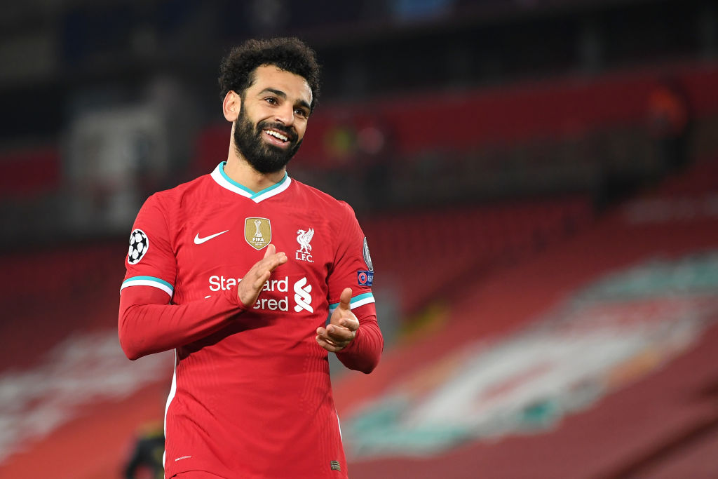 Salah chegou aos 22 gols na CHampions League com a camisa do Liverpool - Getty Images