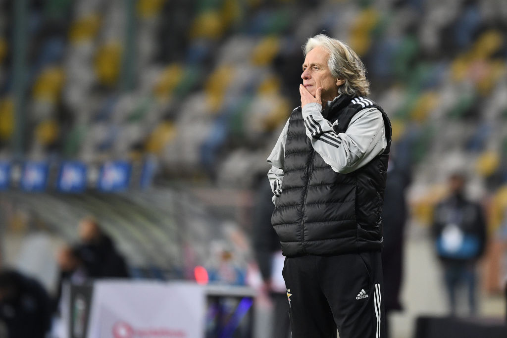 Jorge Jesus mostra insatisfação com campanha do Benfica: “Cansado de não estar em primeiro lugar” - GettyImages