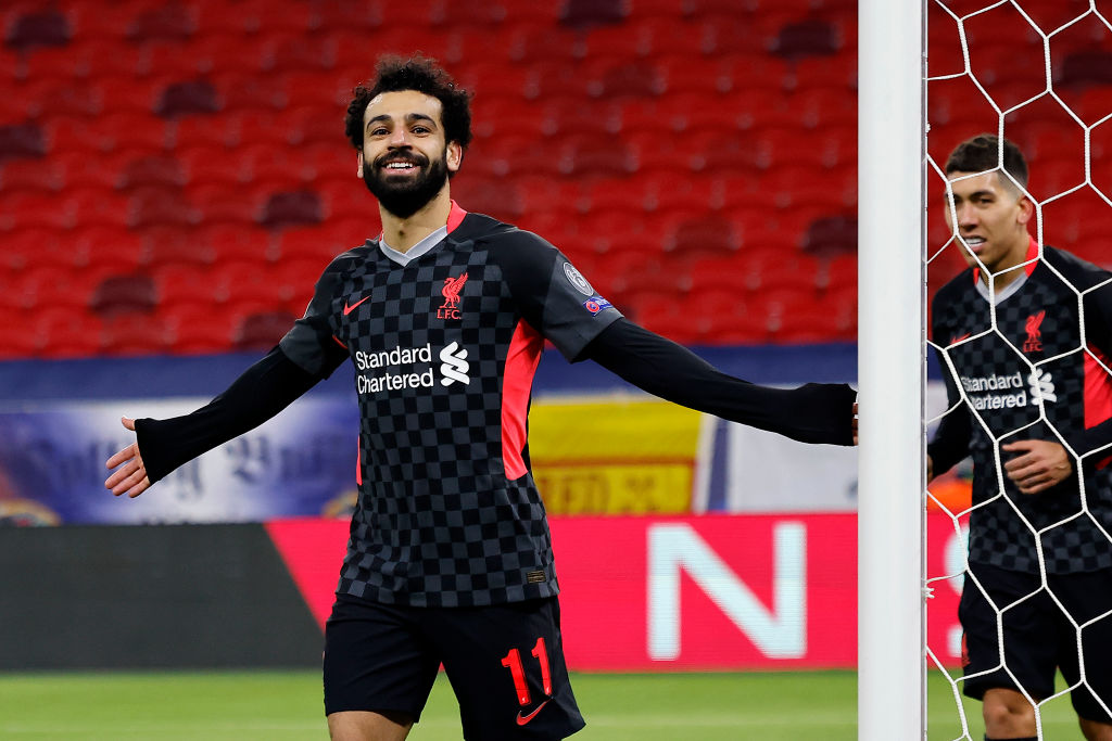 Jogadores de Liverpool e Leipzig em ação - GettyImages