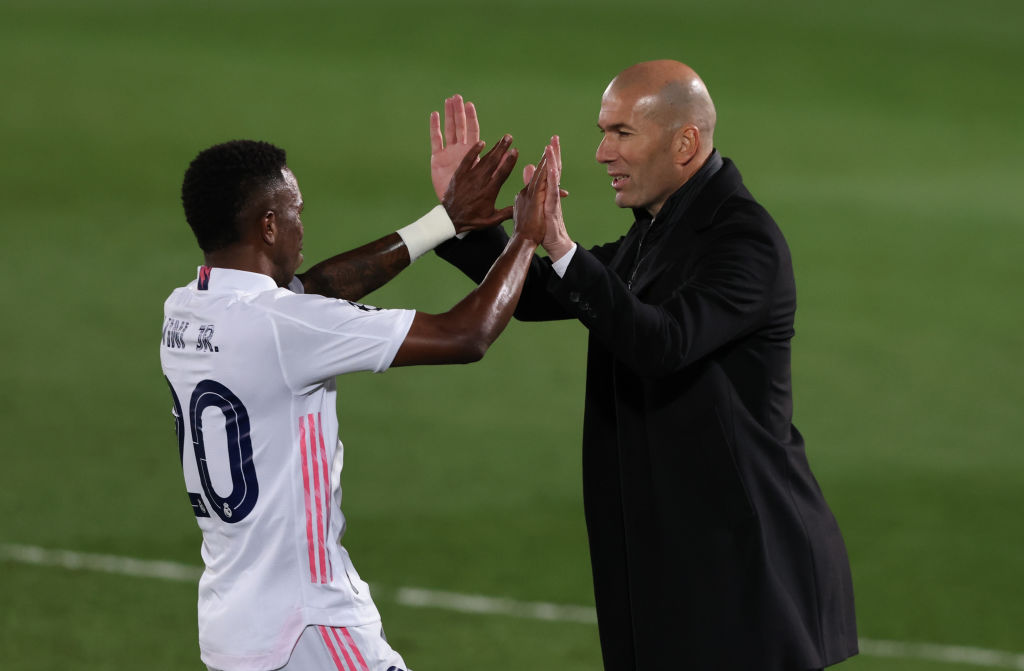 Zidane tem depositado confiança no futebol de Vinicius Jr - GettyImages