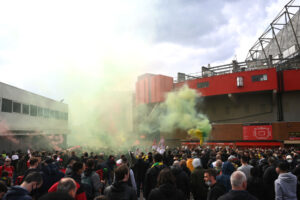 Torcida do Manchester United protesta contra a família Glazer - GettyImages