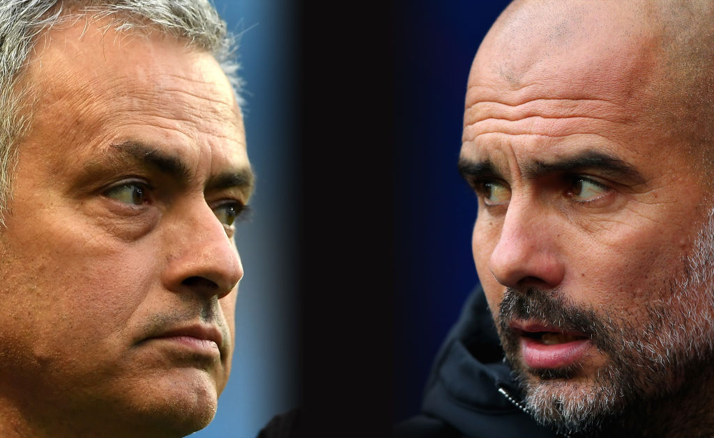 Mourinho x Guardiola: técnicos se enfrentam pela 24ª vez neste sábado - GettyImages