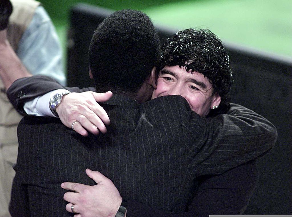 Pelé e Maradona - GettyImages