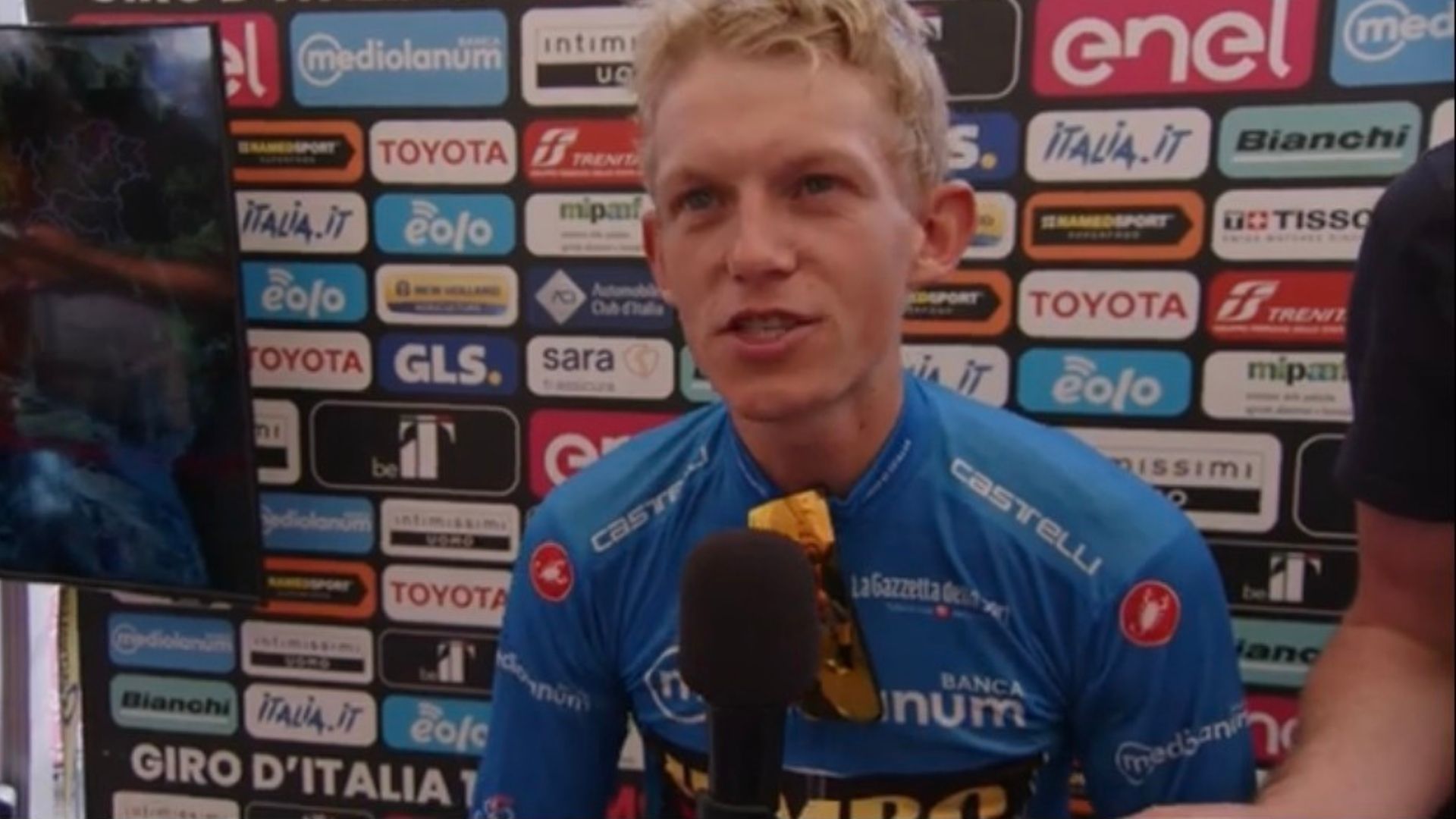 Koen Bouwman no Giro 'Italia 2022 - Reprodução/Youtube