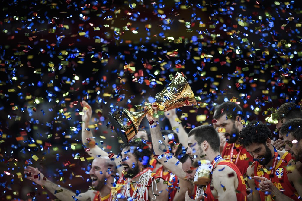 A Espanha é a mais recente campeã do Mundial de Basquete Masculino - Divulgação FIBA