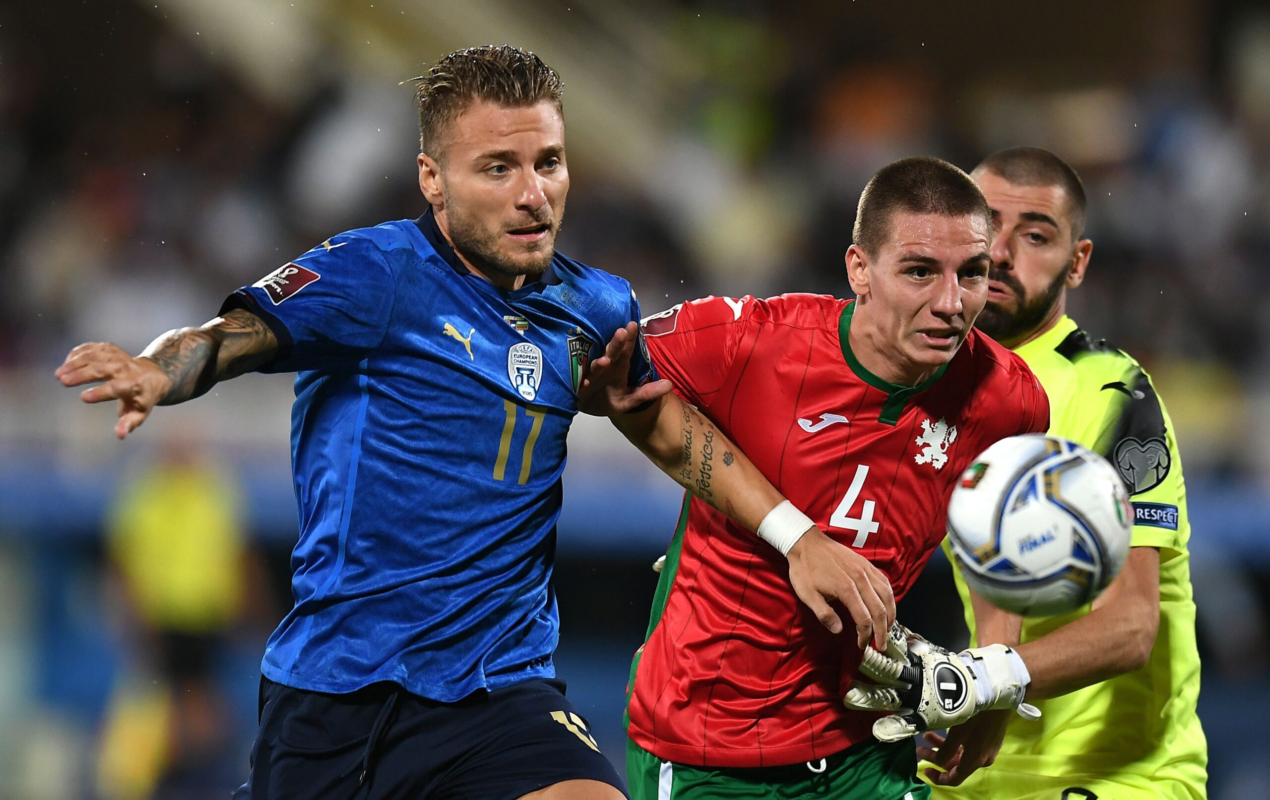 Itália e Bulgária se enfrentaram pelas Eliminatórias Europeias - Getty Images