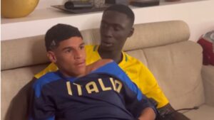 Khaby Lame e Luva de Pedreiro se encontraram e o brasileiro foi expulso da casa do tiktoker - Instagram