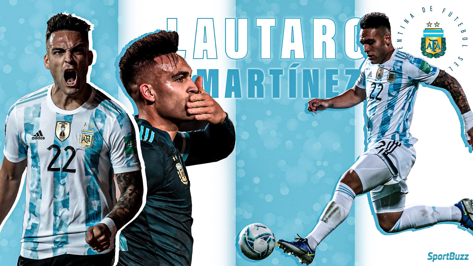 Lautaro Martínez, esperança da Argentina na Copa do Mundo - GettyImages (Arte: SportBuzz)
