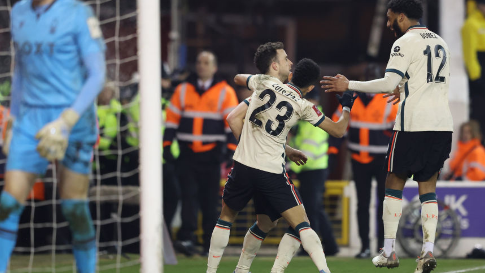 Liverpool e Nottingham Forest se enfrentaram pela FA Cup e os dois times fizeram uma partida disputada - GettyImages