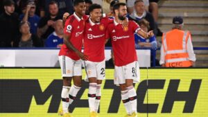 Manchester United venceu o Leicester pela Premier League - Getty Images