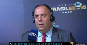 Marcos Braz é vice-presidente de futebol do Flamengo - Transmissão Fox Sports
