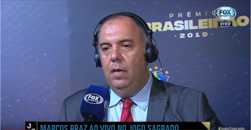 Marcos Braz é vice-presidente de futebol do Flamengo - Transmissão Fox Sports