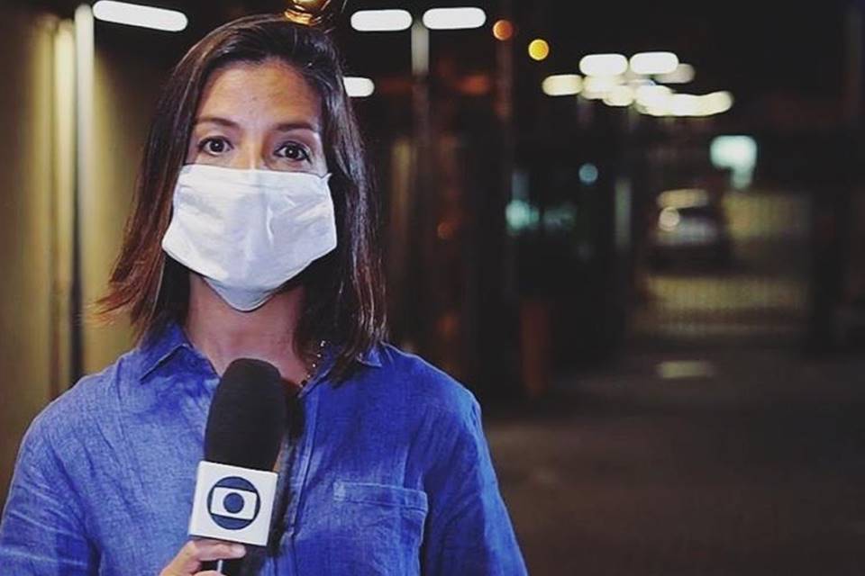 A repórter Marina Araújo foi feita de refém na sede na globo - Instagram