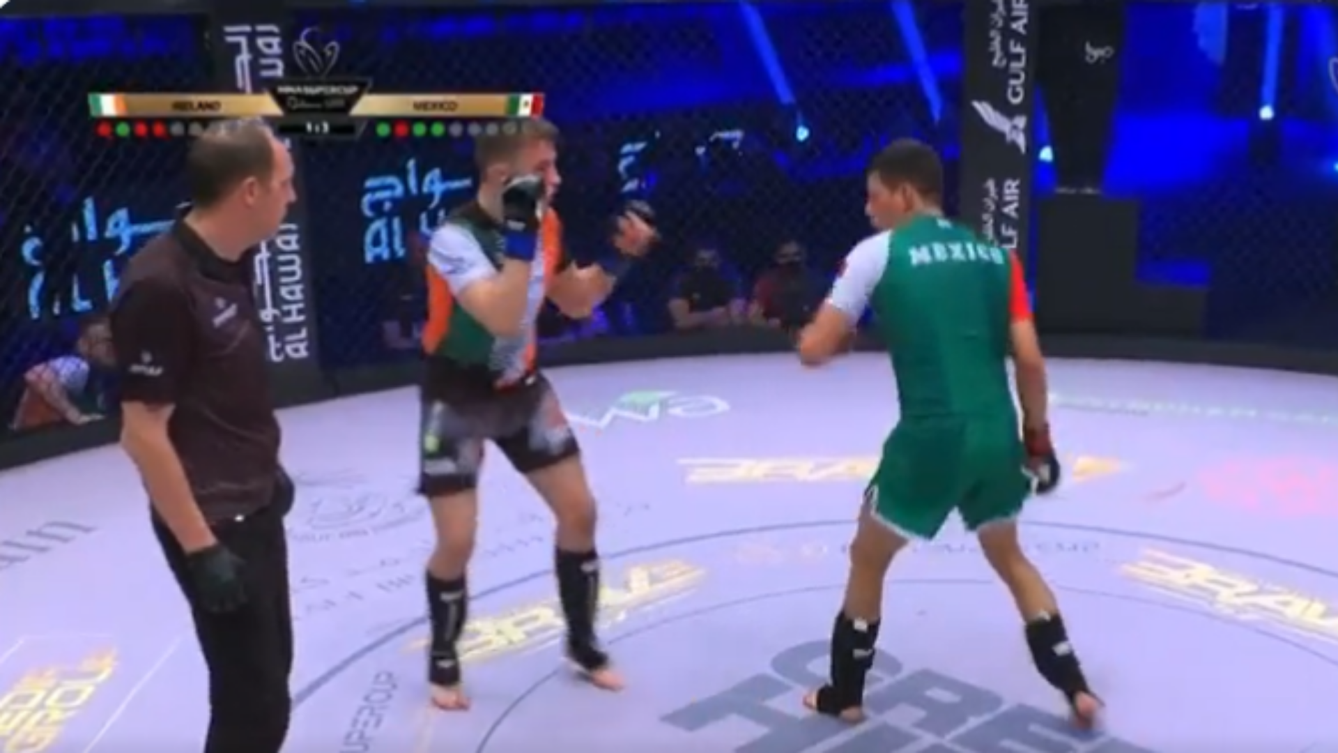 MMA tem lutador nocauteando árbitro - Reprodução/Twitter