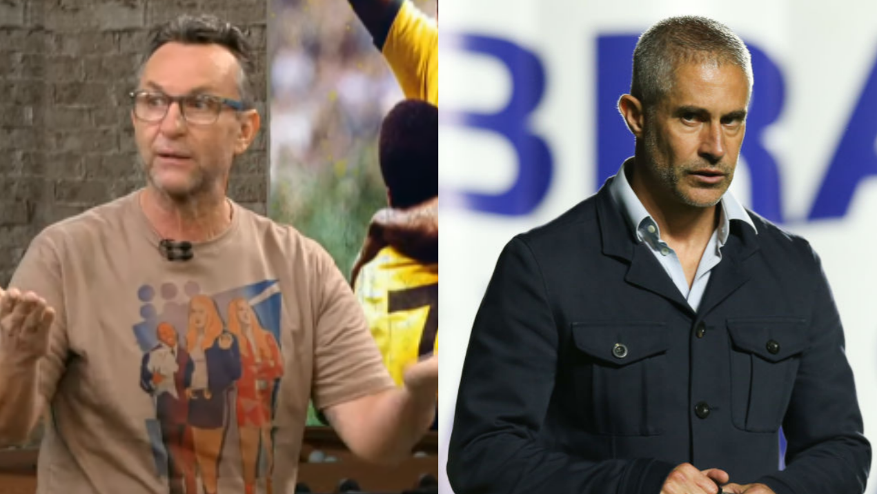 Neto defende permanência de Sylvinho no Corinthians após críticas - Transmissão TV Bandeirantes / GettyImages