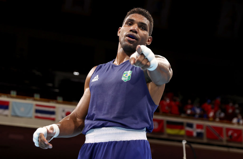 Na semifinal do Boxe, Abner Teixeira representou o Brasil nas Olimpíadas - GettyImages