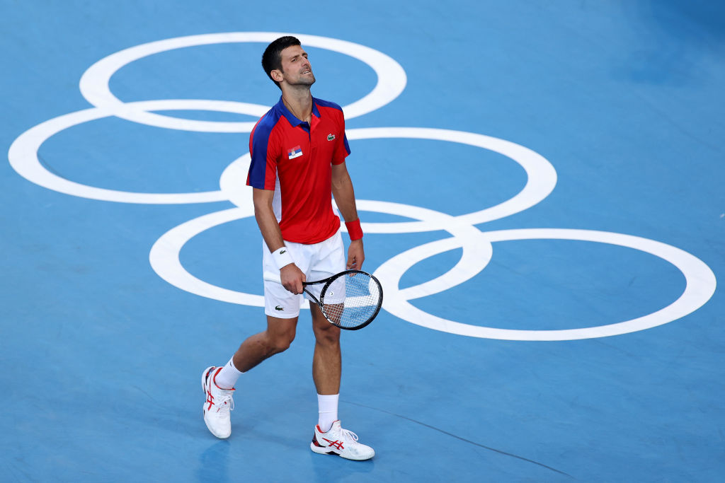 Djokovic se deu mal contra o rival espanhol e saiu das Olimpíadas sem medalhas - GettyImages