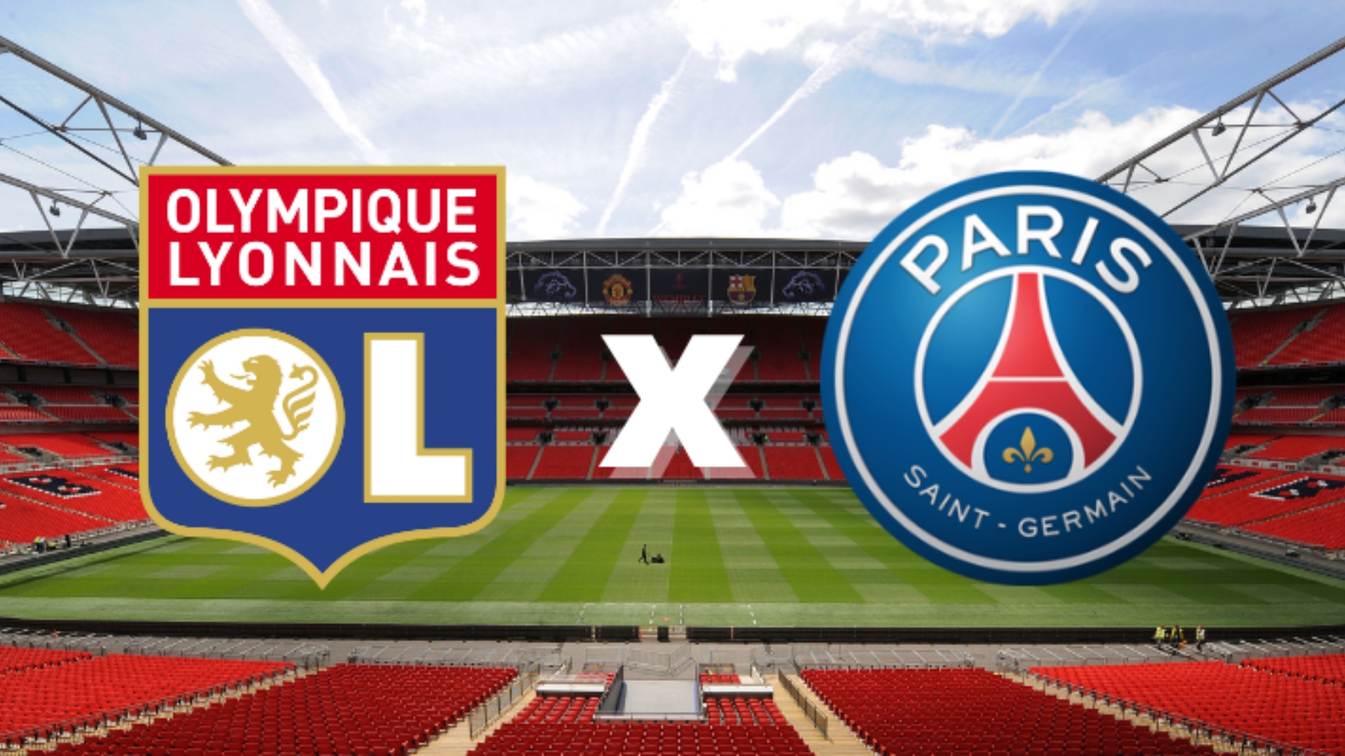 Emblemas de Lyon e PSG - Getty Images / Divulgação