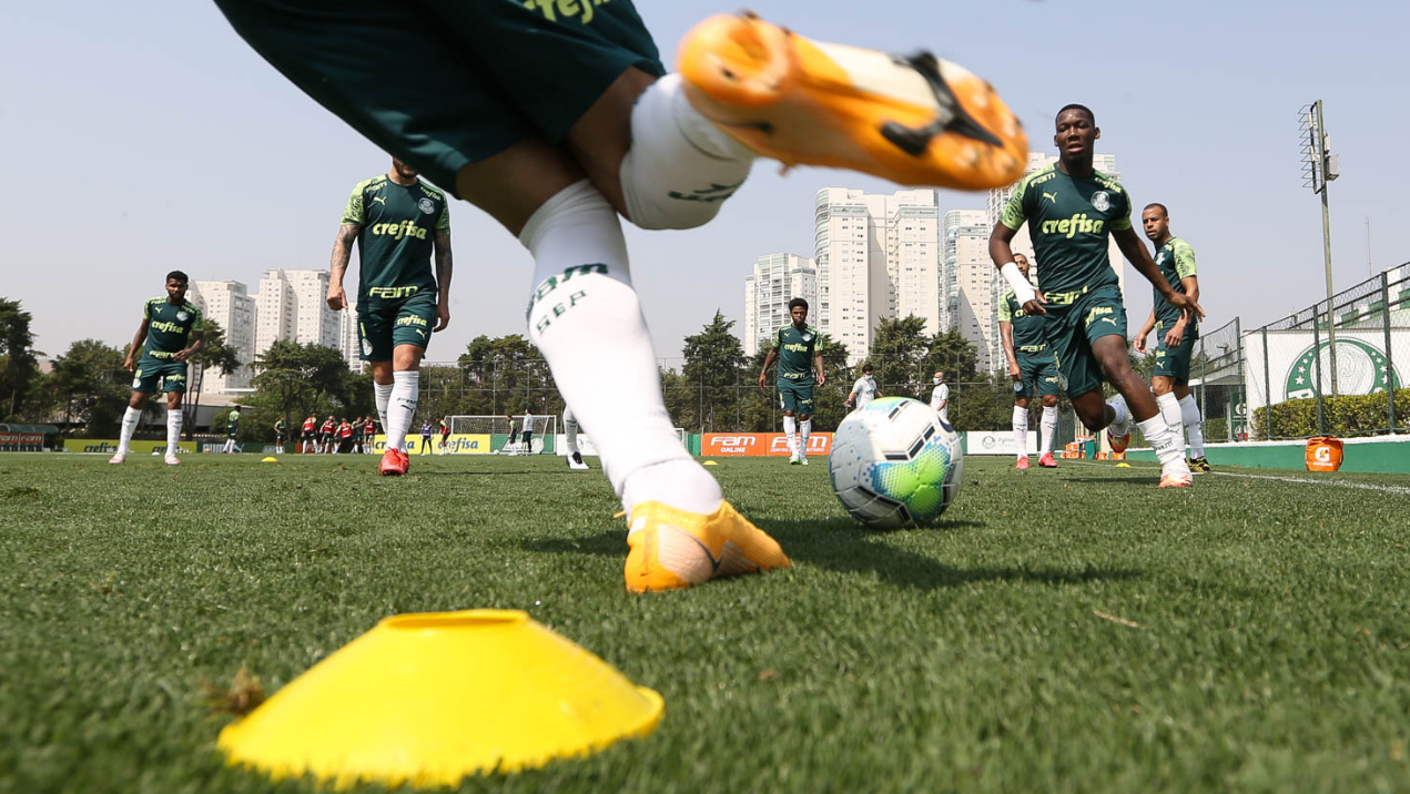 Elenco do Palmeiras treinando - Cesar Greco/Palmeiras