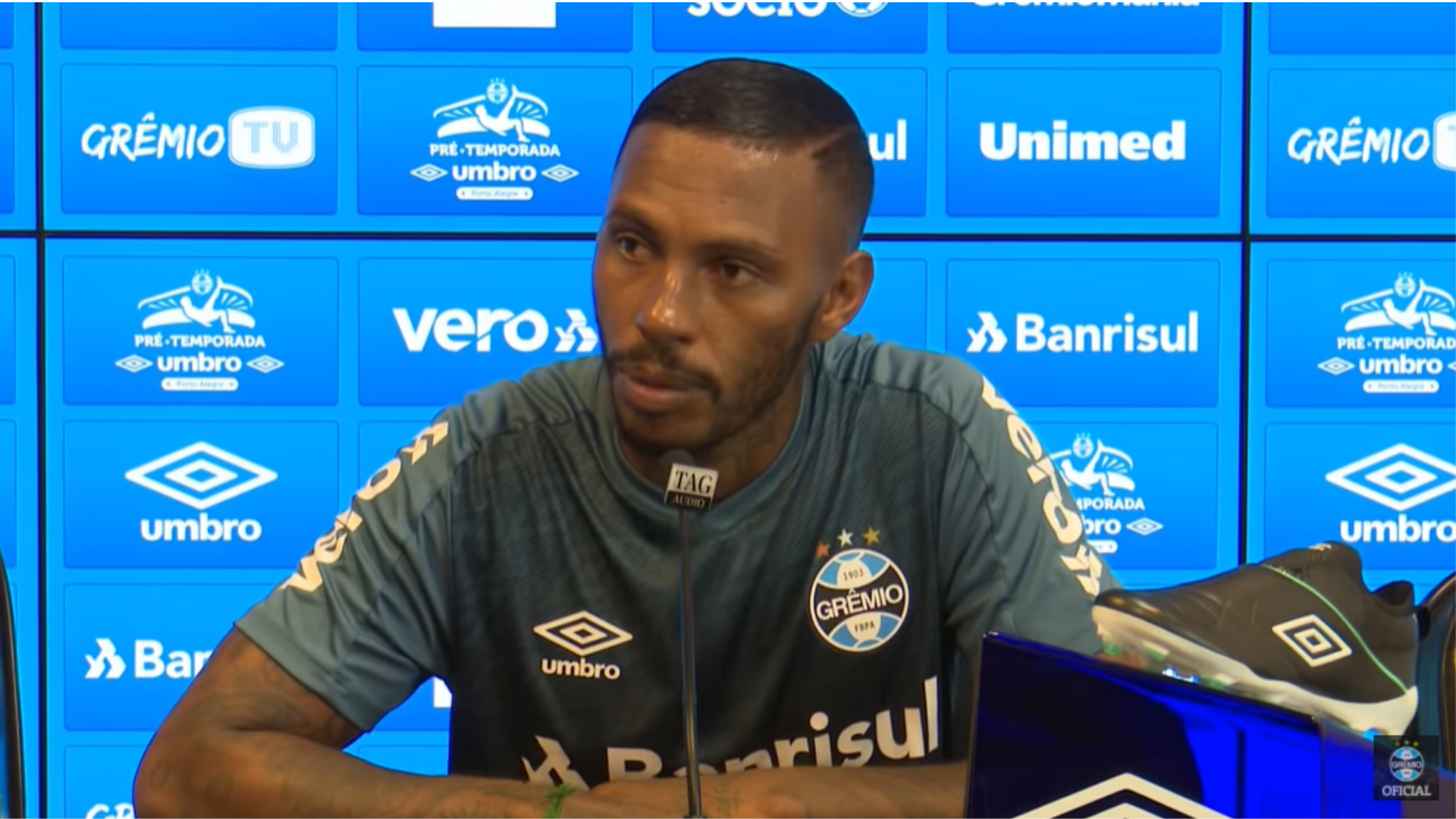 Paulo Miranda tem coleção de camisas furtada - YouTube/ Grêmio
