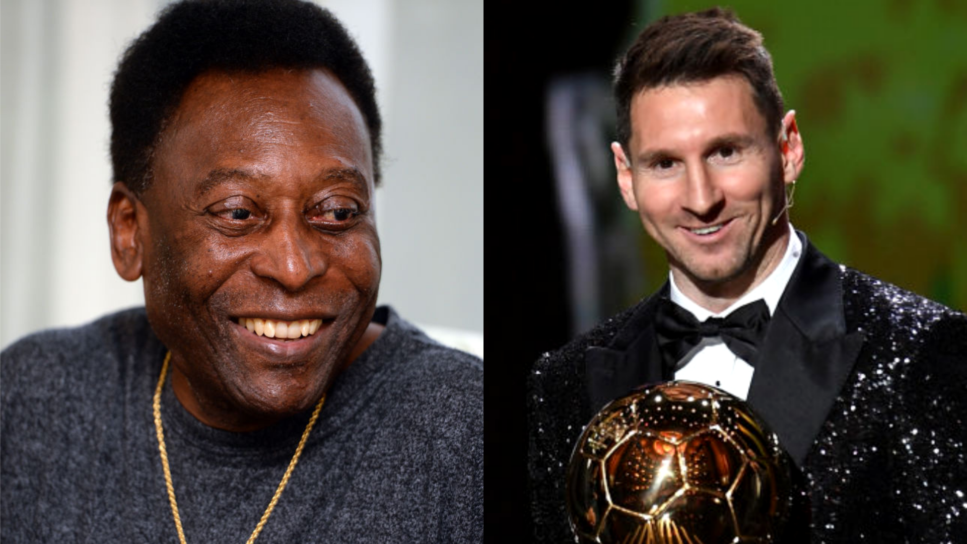 Pelé e Messi - GettyImages