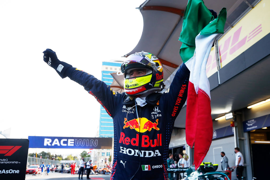 Sergio Pérez vence GP do Azerbaijão; Hamilton e Verstappen têm problemas - GettyImages