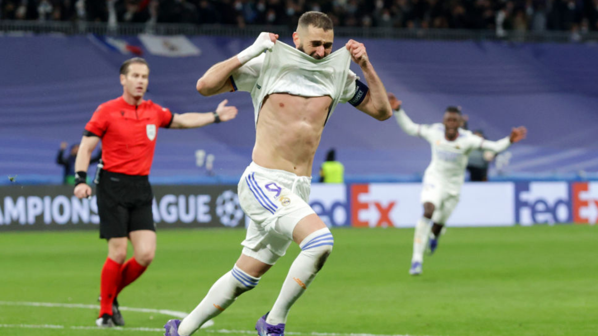 Benzema foi decisivo para a vitória do Real Madrid em cima do PSG na Champions League - GettyImages