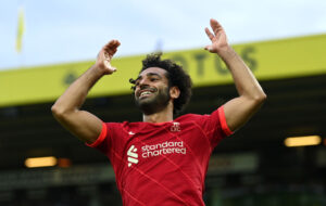 Salah, jogador do Liverpool que conquistou uma carta especial no FIFA 22 - GettyImages