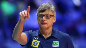 Treinador da Seleção Brasileira de vôlei, Renan Dal Zotto - GettyImages