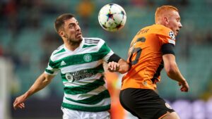 Torcedores do Celtic protestaram durante o jogo da Champions League - Getty Images