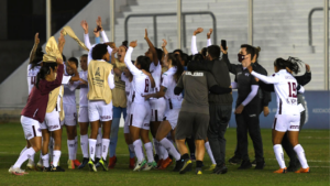 Jogadoras da Ferroviária comemorando a classificação para a Libertadores - GettyImages